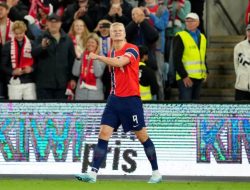 Haaland Borong Dua Gol, Norwegia Tekuk Denmark 3-2 di Nations League