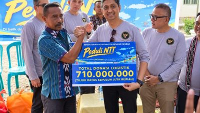 Kemenko Pangan dan Mitra Salurkan Bantuan Rp1,7 Miliar untuk Korban Gempa NTT
