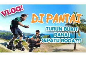 Aksi Berani pada Pantai, Syarif Yosee Bawa Sepatu Roda ke Level Baru