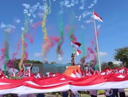 Pecahkan Rekor MURI, Provinsi Jatim Kirab Bendera Merah Putih 14,9 Kilometer