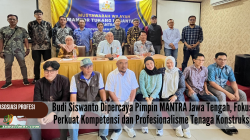 Budi Siswanto Dipercaya Pimpin MANTRA Jawa Tengah, Fokus Perkuat Kompetensi dan Profesionalisme Tenaga Konstruksi