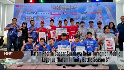 Wadah Kompetisi Gamers Surabaya: Dafam Pacific Caesar Surabaya Gelar Turnamen Mobile Legends “Dafam Infinity Battle Season 3”