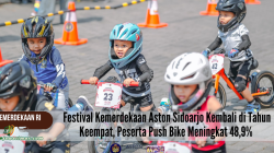 Festival Kemerdekaan Aston Sidoarjo Kembali di Tahun Keempat, Peserta Push Bike Meningkat 48,9%