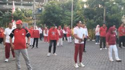 Sehat Bareng Pitulasan, Karyawan dan Karyawati se-Kecamatan Gunung Anyar Diajak Jaga Kebugaran