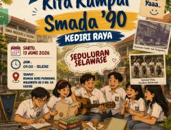 Alumni Smada ’90 Kediri Raya Gelar Reuni Seduluran Selawase, Pererat Persaudaraan Setelah Puluhan Tahun Berpisah