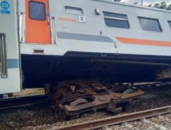 Viral Insiden KA Bangunkarta Anjlok di Bumiayu Brebes, Perjalanan di Lintas Selatan Jawa Terganggu