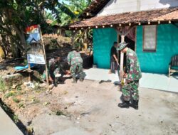 Satgas TMMD Reguler 128 Bantu Bersihkan Rumah Bapak Joko yang Masuki Tahap Finishing